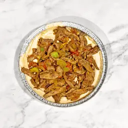 Liver With Hummus Dish